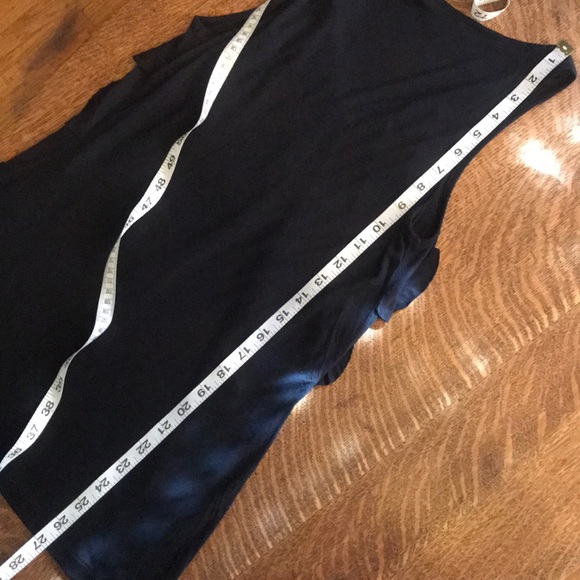 Express Black Ruffle Front Tank Top Tunic Length S - Picture 7 of 7
